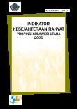 Indicator Of Peoples Welfare Of North Sulawesi Province 2006