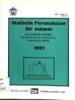 Statistics Of Water Supply Company In Sulawesi Utara 1991