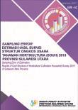 Sampling Error Estimation Results Of The 2018 Horticultural Crops (SOUH) Business Cost Structure Survey In Sulawesi Utara Province
